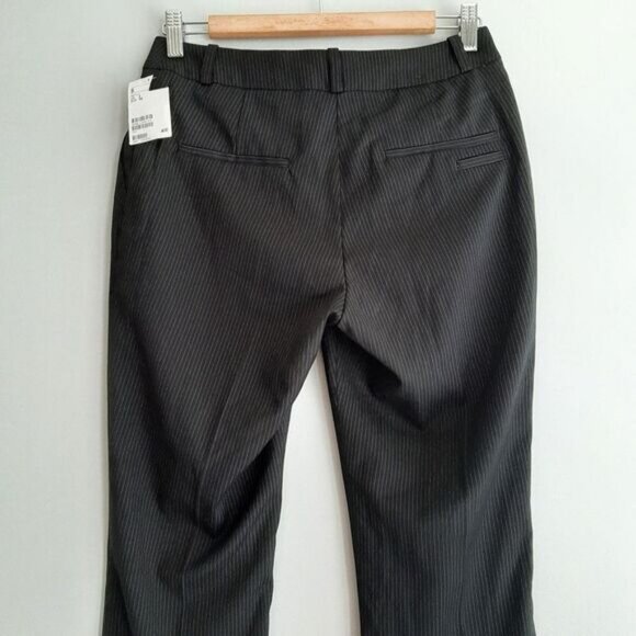 H&M Straight Dress Pants B&W Pin Stripe Sz 6 - Picture 7 of 10